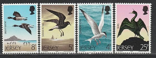 Джерси 1975, Птицы, 4 марки